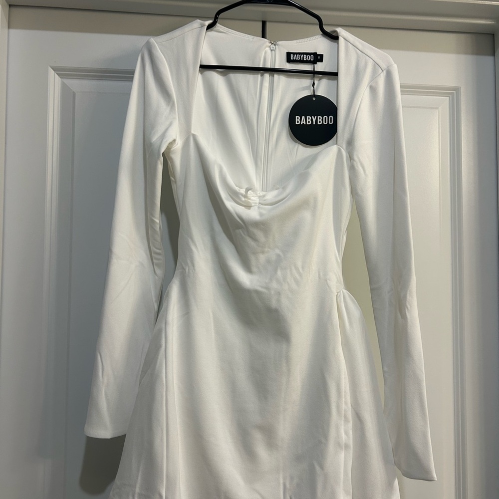 BABYBOO Megan Mini Dress in Ivory